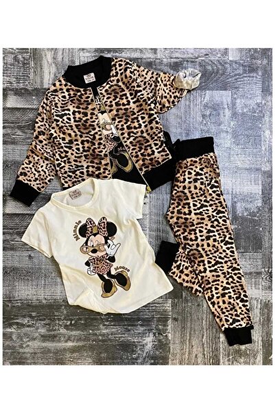 OEM 3-piece leopard print suit/set for children