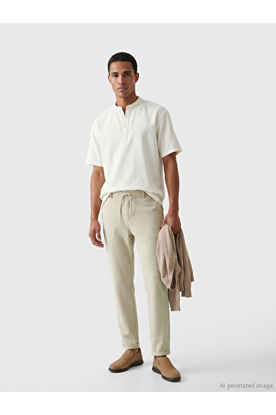 LC Waikiki Lcw Vision Beige Slim Fit Men's Trousers