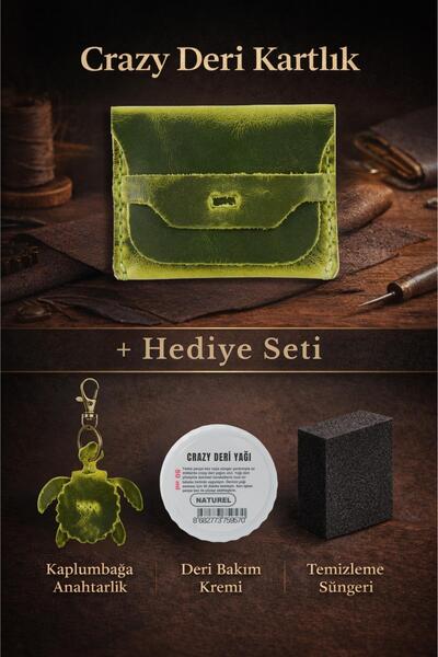 Dopar Crazy جلد حامل بطاقات – مصنوع من الجلد الطبيعي المدهون بالزيت جلد، ذو م...