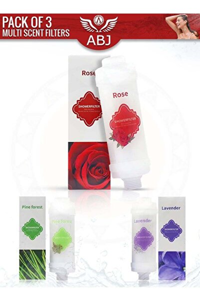 ABJ 3-Pack Vitamin C Shower Filters with Aromatherapy (Lavender + Pine Forest...