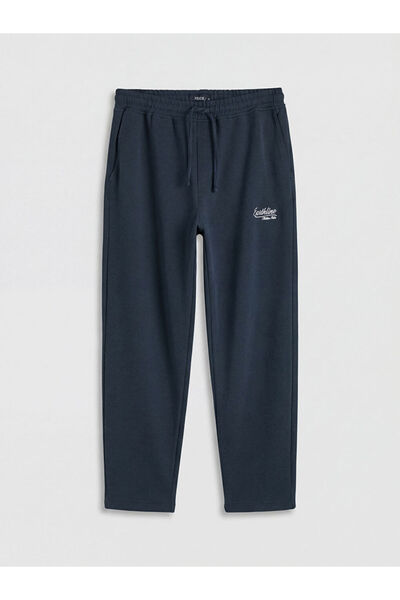 LC Waikiki Navy Blue Standard Fit Printed Men's Sweatpants