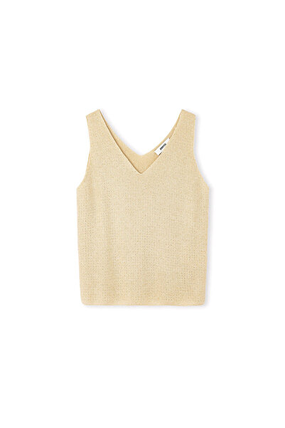 İpekyol Hotfix baskılı lurex iplikli triko