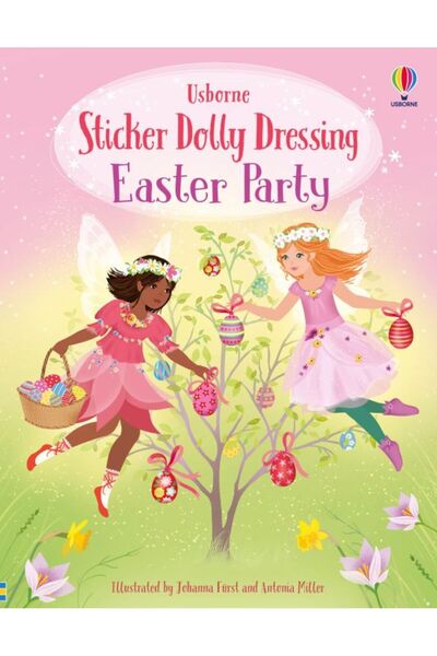 Usborne Autocolant Dolly îmbrăcată petrecere de Paște