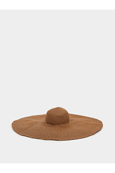 Styli قبعة شمسية من القش ذات حافة عريضة