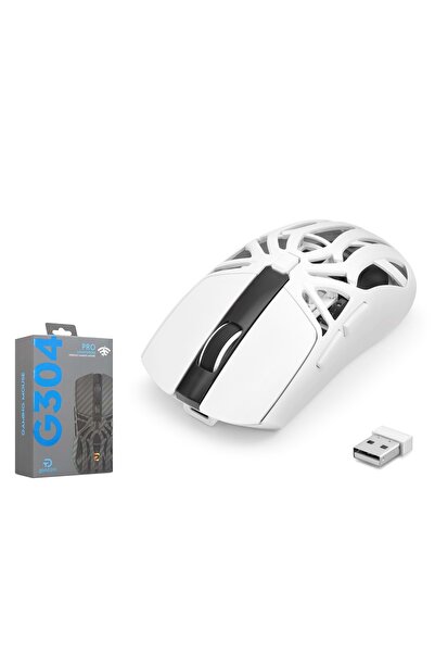 NODAR GOOD PRO G304W TRI Mode Gaming Hafif Mouse 10000 DPI - Beyaz