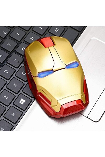 M80 Cool Iron Man Mouse 2.4G Wireless Anatomical Mouse