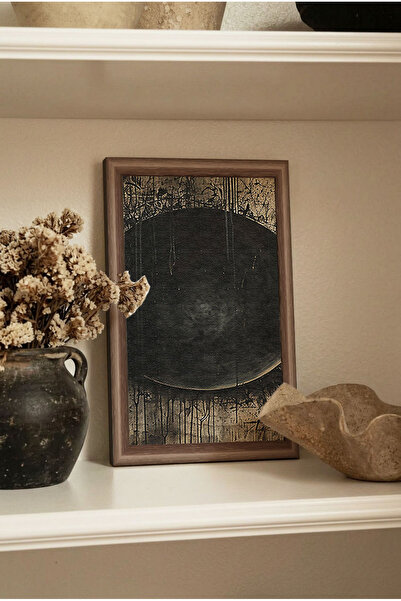 Zevahir Mobilya Dekorasyon 1 Piece Bohemian Style Black Circle Vintage Mdf Ta...