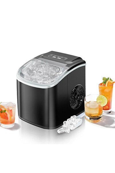 FLYPRO Ice Makers Countertop,Ice Machine Maker Self-Cleaning,Scoop and Basket...