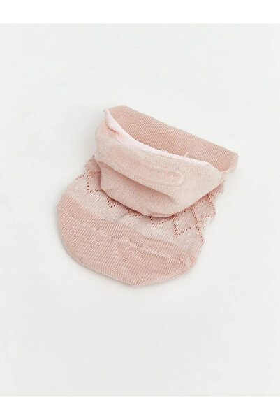 LC Waikiki Șosete roz tricotaj cu aspect dantelat pentru femei, pachet de bal...