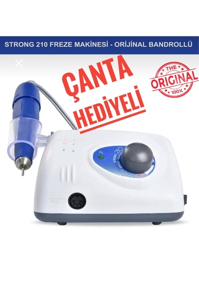 StrongQuality Strong.210 Elektrikli Freze Törpü Makinesi - Manikür Pedikür Mo...