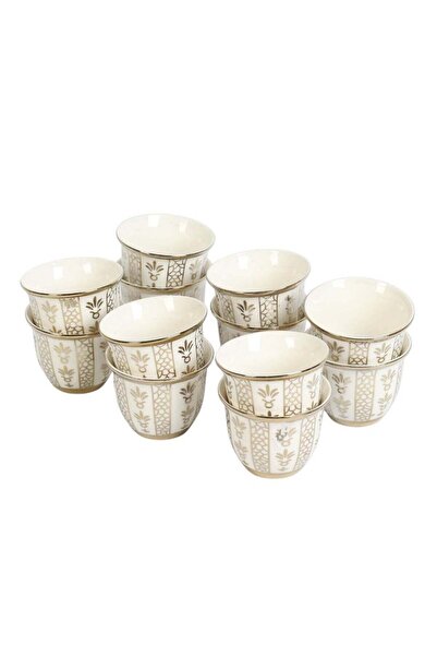 HOMEVEO Arabic coffee cup set – 12 cups with elegant traditional designs