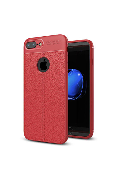 halkhouse İphone 7 Plus Kılıf Kamera Korumalı Auto Focus Deri Kapak