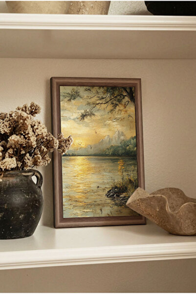 Zevahir Mobilya Dekorasyon 1 Piece of Vintage Mdf Painting with Wooden Frame ...