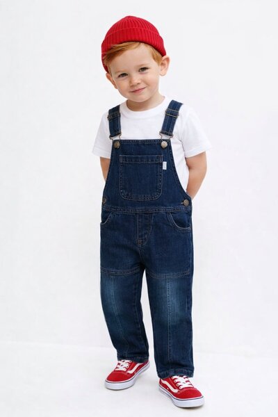 Overdo Boys' Basic Denim Salopet