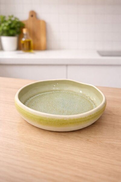 Bev Kitchen Handmade Porcelain Asymmetrical 14 cm Salad Bowl