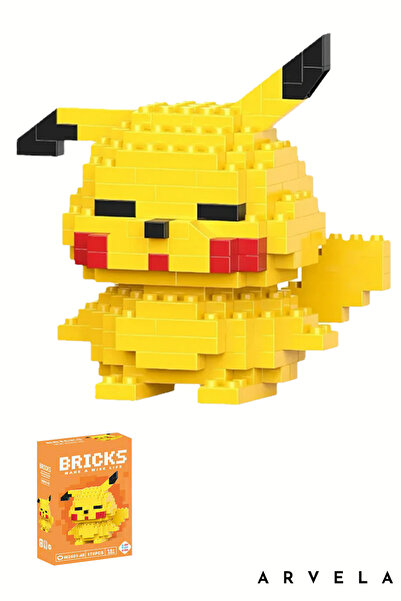 Arvela Pikachu Bricks Karakter Figürü – Mini Blok Oyuncak
