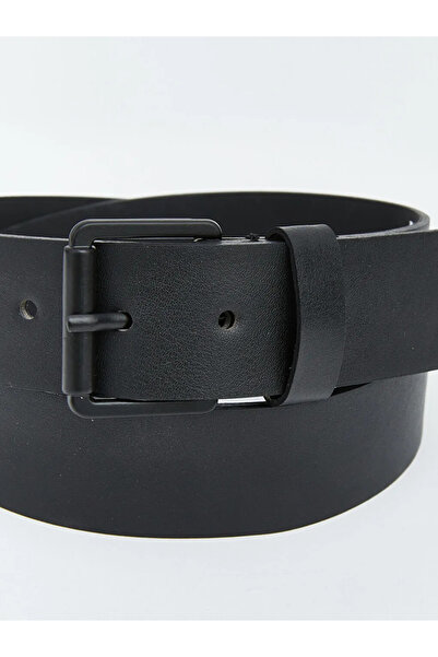 LC Waikiki Μαύρη δερμάτινη ανδρική ζώνη