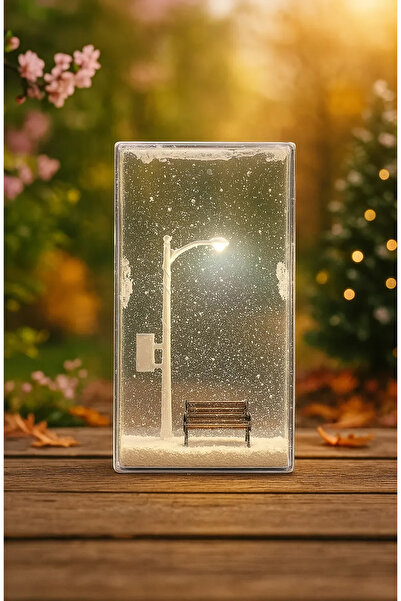 Emir Fotoğrafçılık sokak lambası kar küresi nostaljik ve romantik