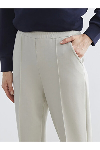 LC Waikiki Gray Elastic Waist Soft Touch Women's Jogger Pants Sweatpants