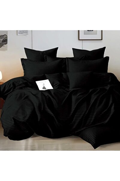 Sonia-home Damask Duvet Cover Set , 100% Cotton, 6 pieces, Solid Color, Stret...