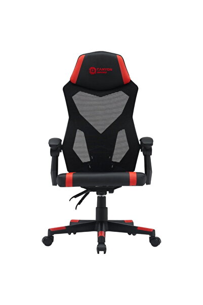 CANYON Scaun Gaming Flow CNE-MCH01, 120kg, Negru-Rosu