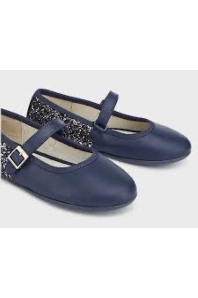 MAYORAL ECOFRIENDS blue glitter Ballet Flats