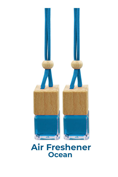 Generic عبوة من قطعتين من معطر جو السيارة المعلق برائحة المحيط، زجاجة موزع بغ...