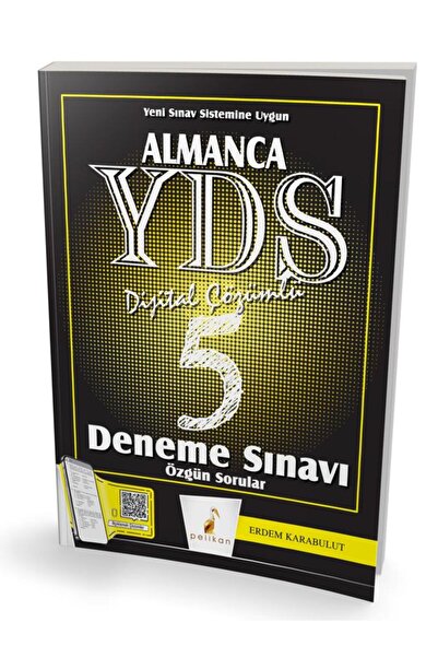 Pelikan Kitabevi YDS Almanca Dijital Çözümlü 5 Deneme Sınavı