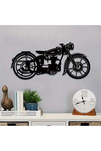 SSCNC KLASİK BMW MOTOSİKLET MDF DUVAR TABLOSU (70cm x 33cm)