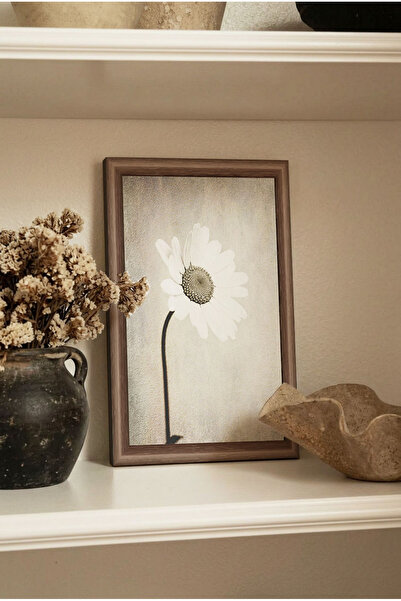 Zevahir Mobilya Dekorasyon 1 Piece Vintage Mdf Table with Wooden Frame Appear...