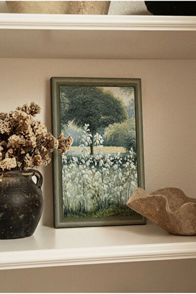 Zevahir Mobilya Dekorasyon 1 tablou vintage din MDF cu aspect de cadru din le...