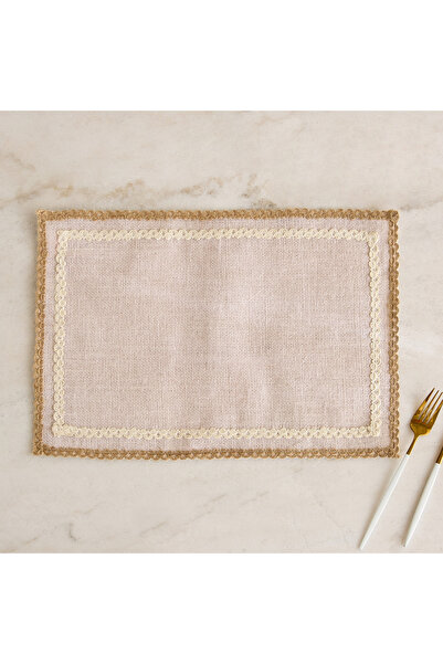 Home Box Terra Lace Jute Placemat - 30x45 cm