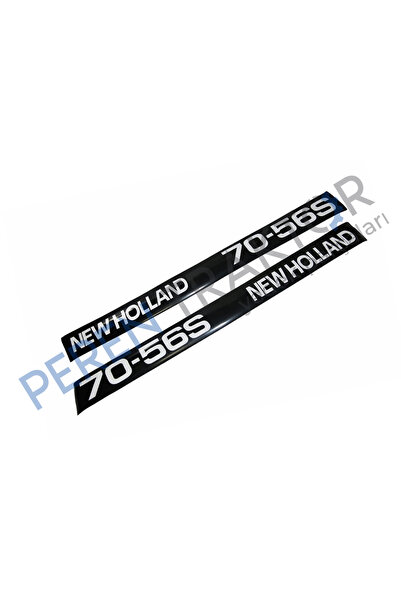PEREN TRAKTÖR New Holland 70-56S Yan Yazı Takımı Kaporta Etiketi Sağ - Sol Ka...
