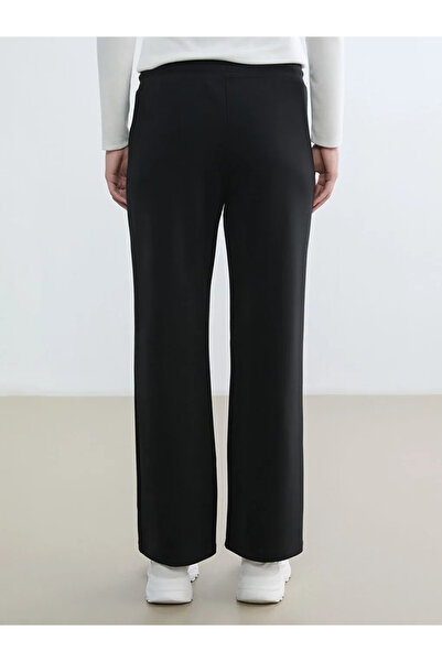 LC Waikiki Μαύρο ελαστικό στη μέση, μαλακό στο χέρι, γυναικείο παντελόνι