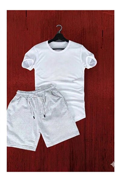 SILATU Plain T-Shirt Shorts Set Without Print