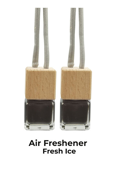 Generic عبوة من قطعتين من معطر جو السيارة المعلق برائحة الثلج المنعش، زجاجة م...