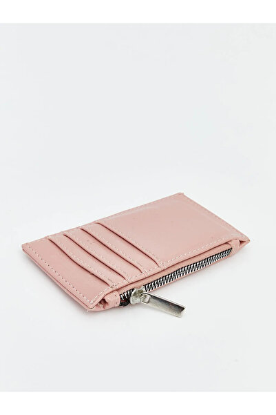 LC Waikiki Pink Leather Look Women's Wallet