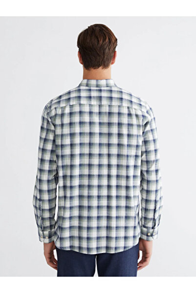 LC Waikiki Green Regular Fit Plaid Men's Shirt