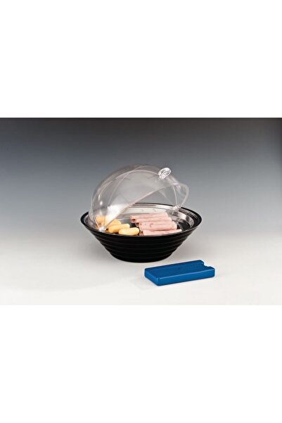 Zicco حامل عرض مع صينية فولاذية مستديرة ومبرد