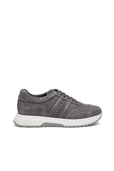 George Hogg Antrasit Erkek Günlük Rahat Süet Sneaker