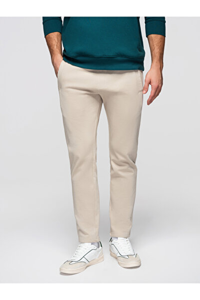 OMBRE Men's Cotton Sweatpants OM-PABS-0304 Light grey