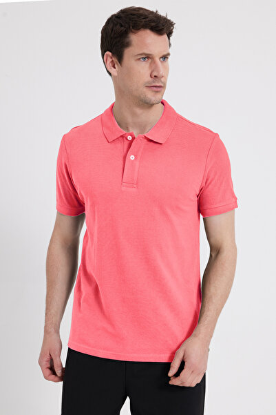 Tudors εφαρμοστό Slim Fit 100% Βαμβάκι Ανδρικό μπλουζάκι πόλο με λαιμόκοψη σε...