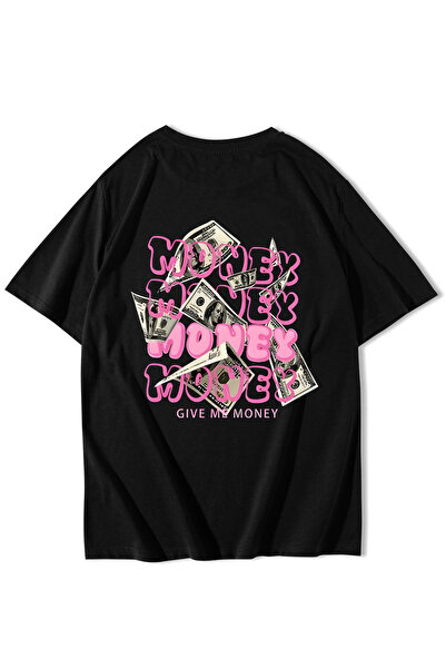 BRZ COLLECTION Unisex supradimensionat Dă-mi bani tricou