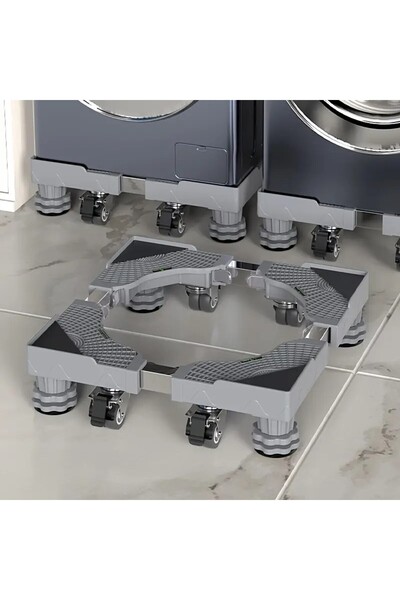 Snooe حامل غسالة متعدد الوظائف، مزود بأرجل قابلة للتعديل ووسادات مانع للانزلاق.