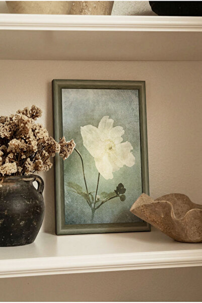 Zevahir Mobilya Dekorasyon 1 tablou vintage din MDF cu flori albe, cu aspect ...