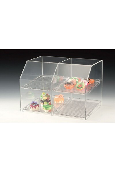 Zicco حامل عرض مع صينية من البولي كربون