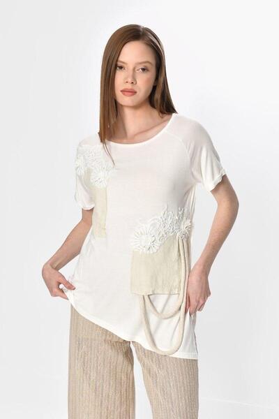 DQMANE Embroidered Rope Detail Blouse