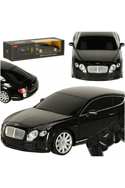 Ikonka Masinuta cu telecomanda Rastar Bentley Continental GT Black, scara 1:24