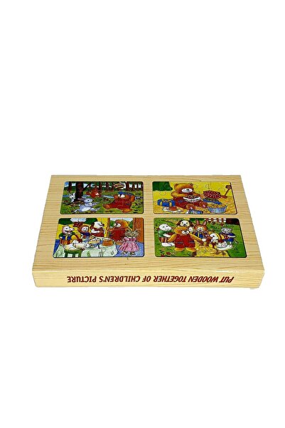 decotoys Puzzle lemn penar animale