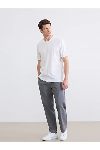 LC Waikiki Ανδρικό παντελόνι από γαμπαρντίνα σε στάνταρ γραμμή ανθρακί